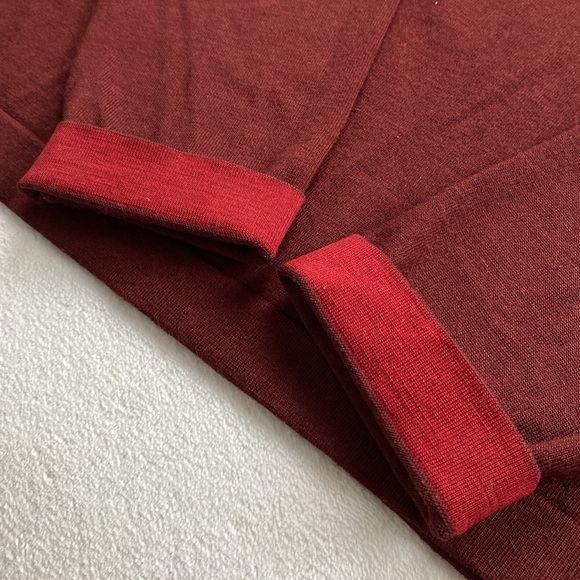 Banana Republic Stretch Merino Wool Blend Johnny Collar Long Sleeve Sweater Polo - Picture 11 of 16